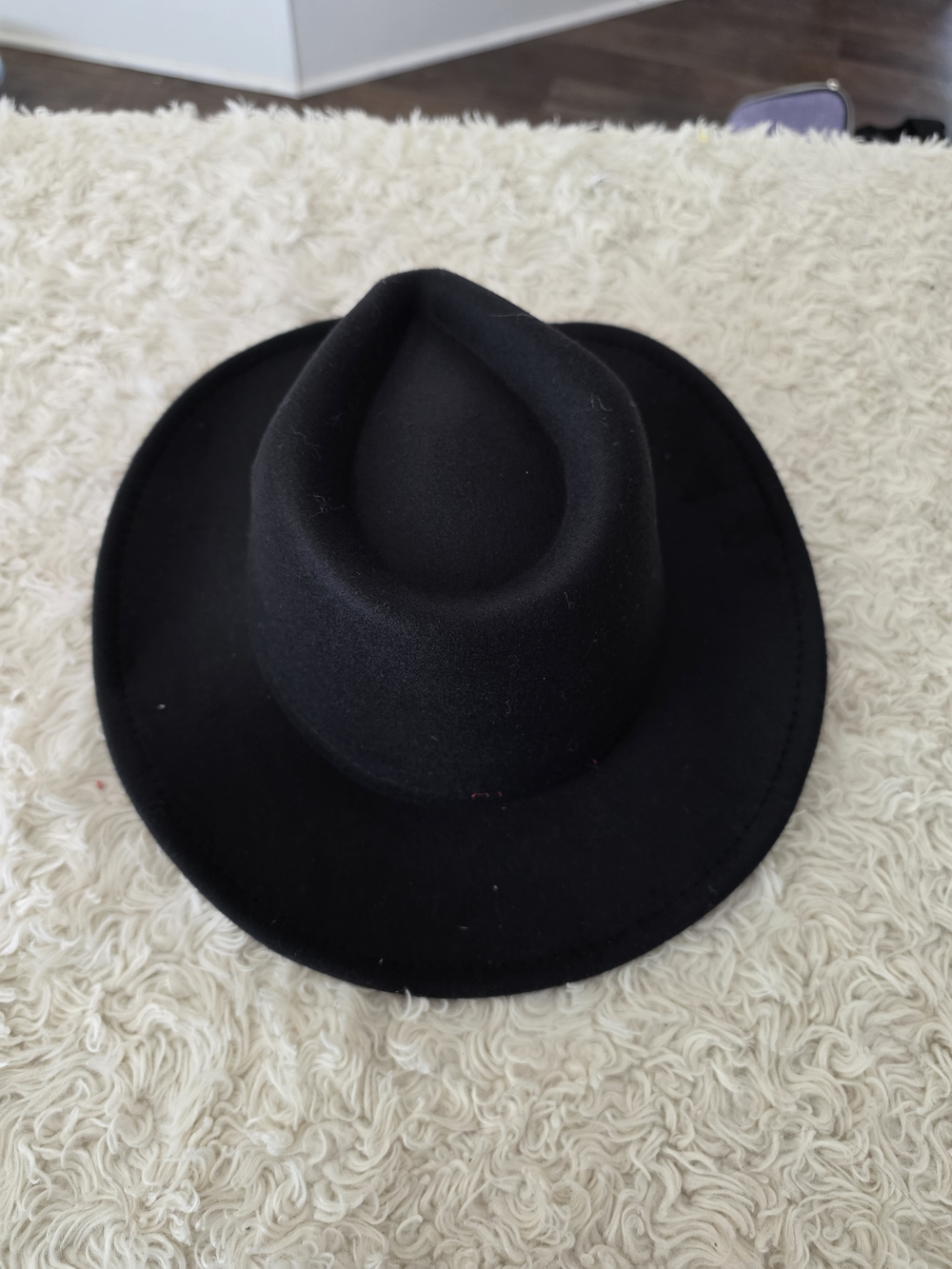 Classic Black Felt Fedora Hat
